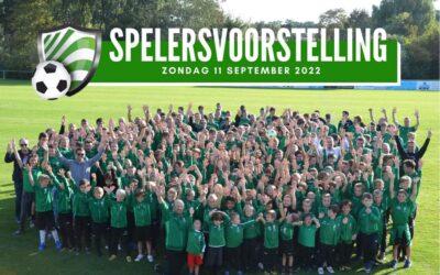 Zondag 11 september 2022 – Spelersvoorstelling